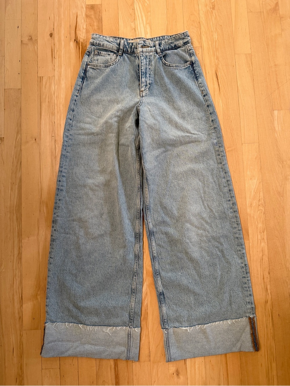 Pantamo Light Blue Wide-Leg Women’s Jeans